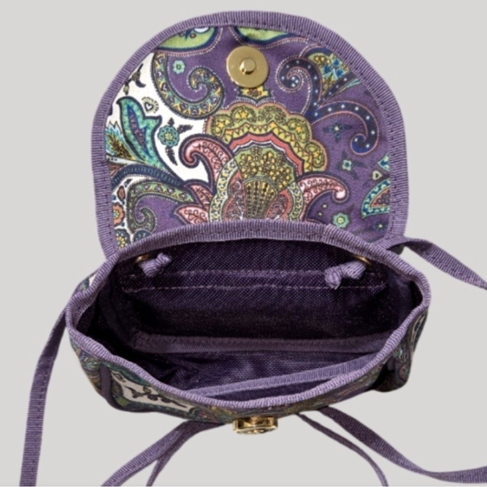 Etro Purple Paisley Profumi Small Crossbody/Vanity Bag Italian Designer EUC - Picture 5 of 6
